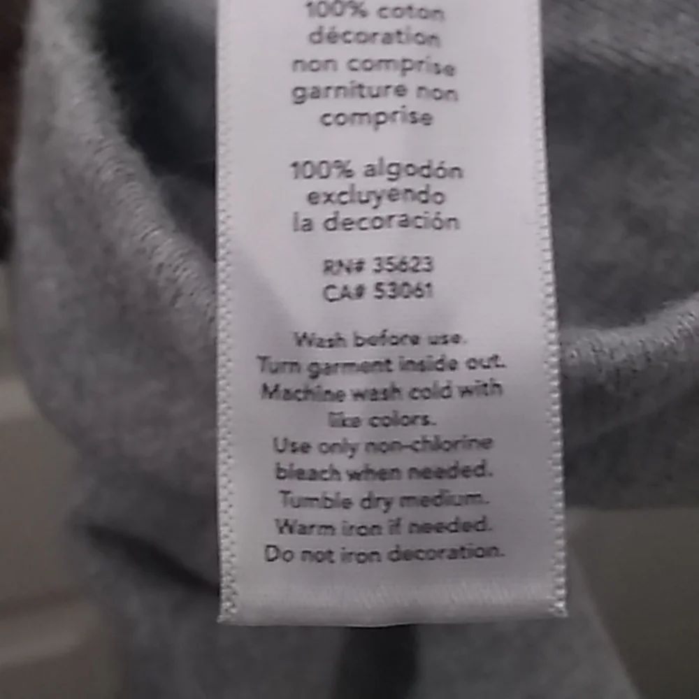 Carters long sleeved snap crotch one piece 12 months